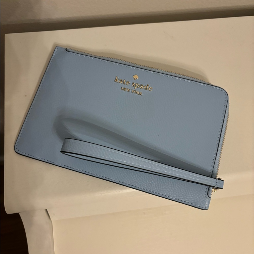 NWOT Kate Spade Light Blue Wristlet